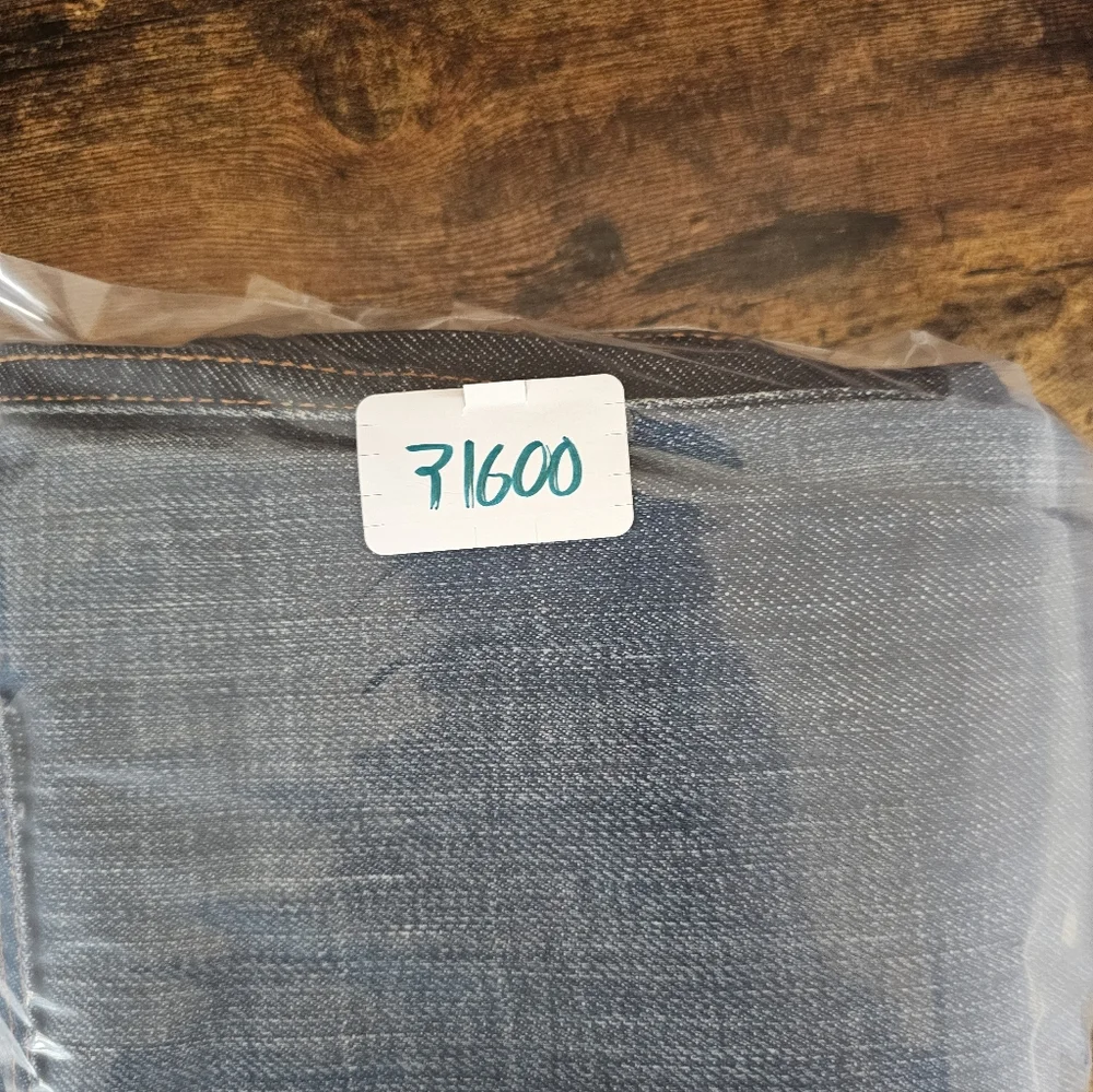 7 For All Mankind A Pocket Boot Cut Jeans Womens 31 Dark Wash Whiskered Cowgirl - Picture 10 of 10